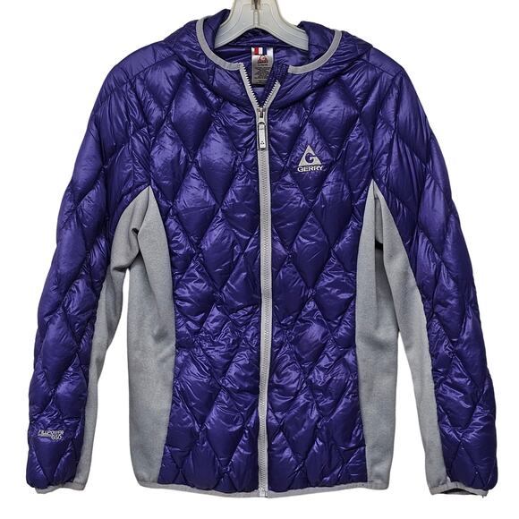 Gerry Fillpower Hooded Quilted Puffer Jacket Girls L 14/16  Purple Gorpcore - Picture 1 of 7